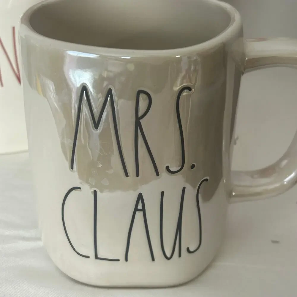 Rae Dunn Christmas Set of 4 Peace Nutcracker Canister Santa Mrs Claus Mugs